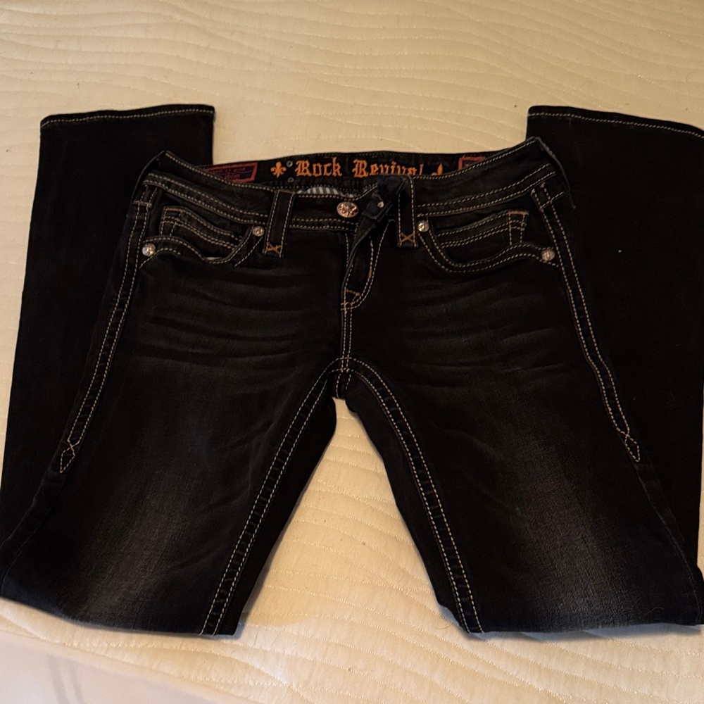 Rock Revival Women's Dark Wash Boot Cut Jeans